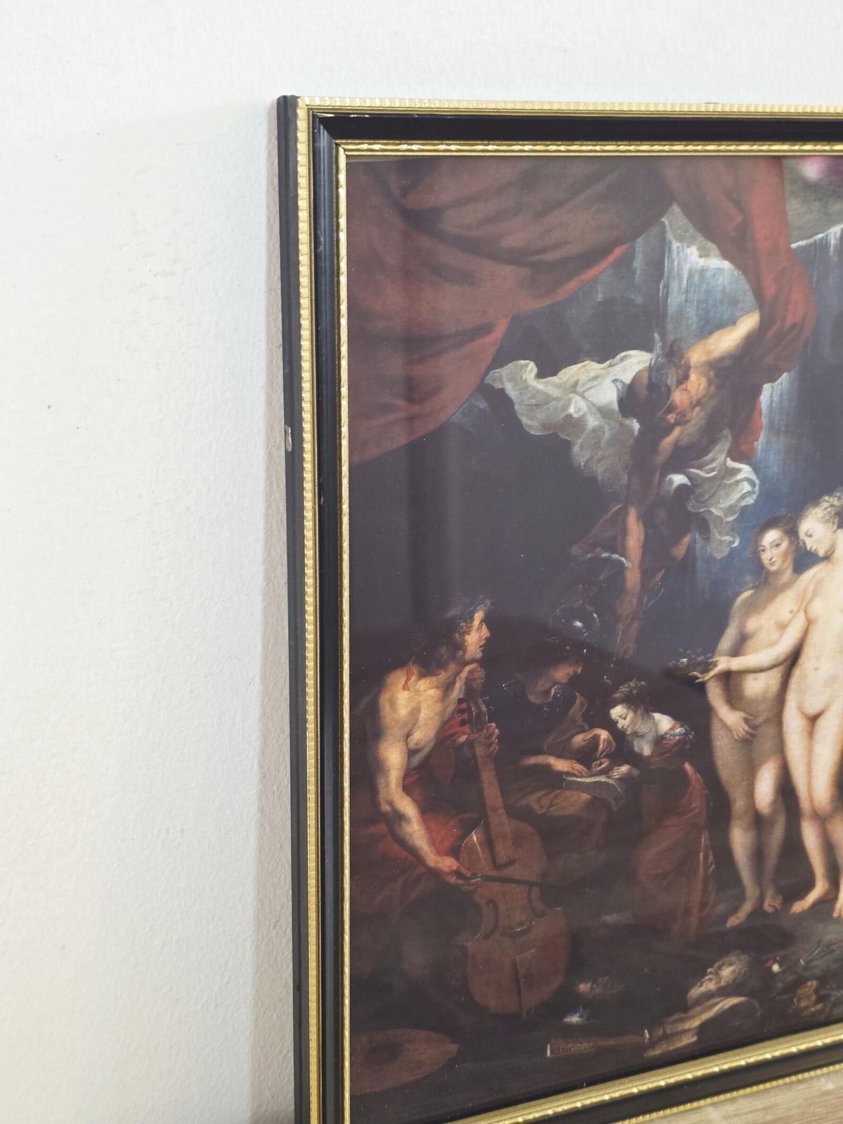 Classical Nudes & Red Drapery — Framed Figurative Art Print – photo 5