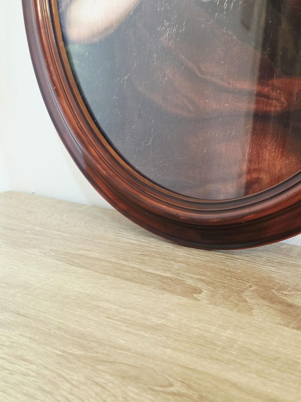 Cleopatra & the Serpent — Art Print in an Oval Burgundy Frame – photo 5