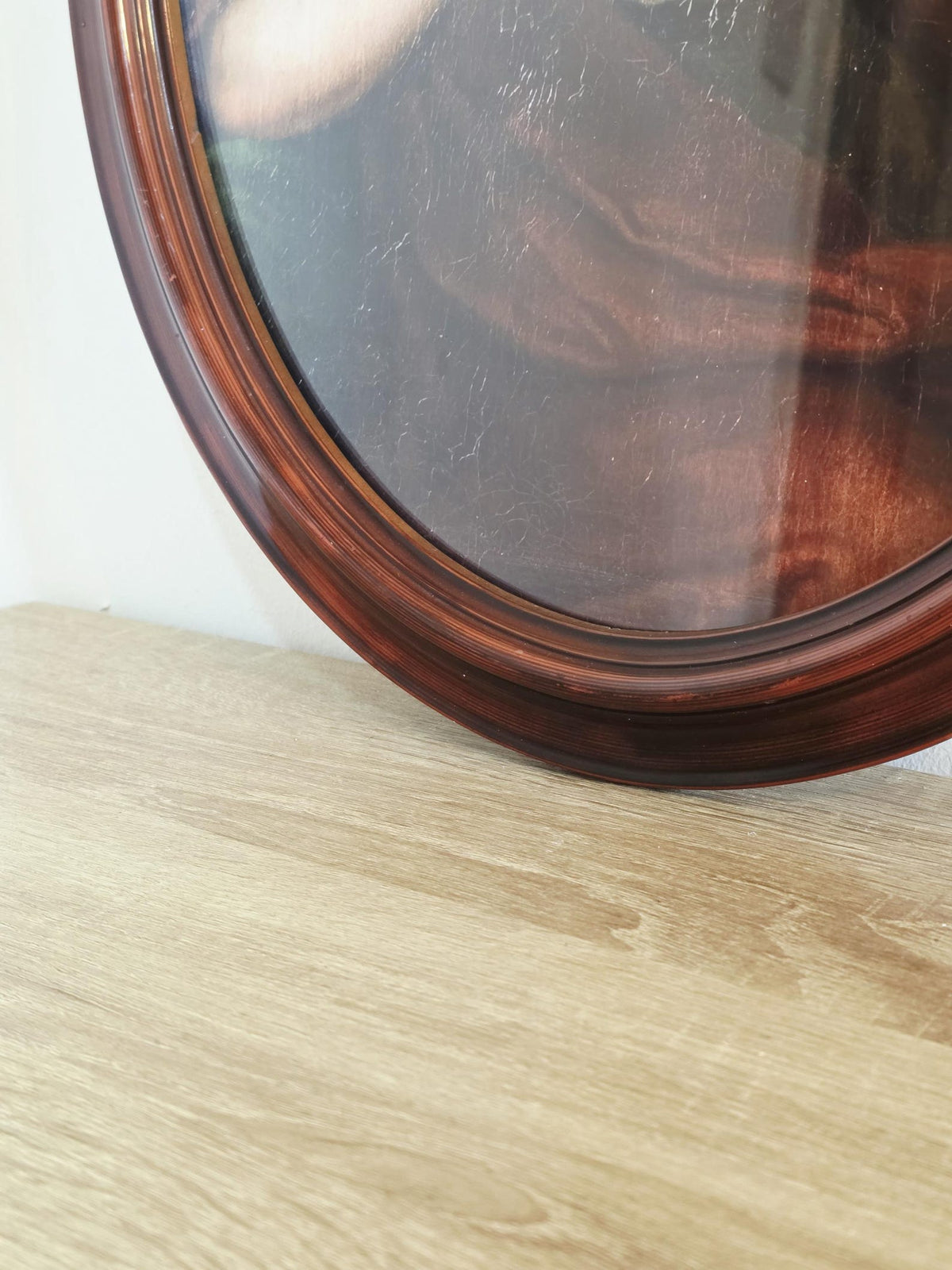 Cleopatra & the Serpent — Art Print in an Oval Burgundy Frame – photo 5