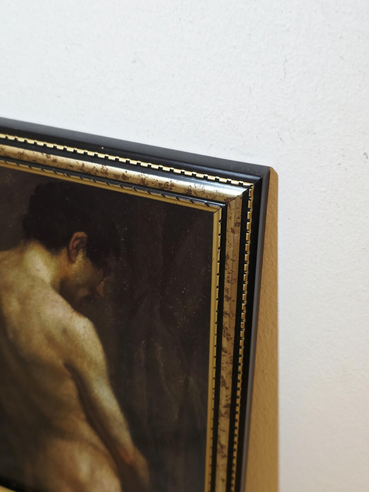 Female Nude Back Study — Art Print in a Vintage Black & Gold Frame – photo 4