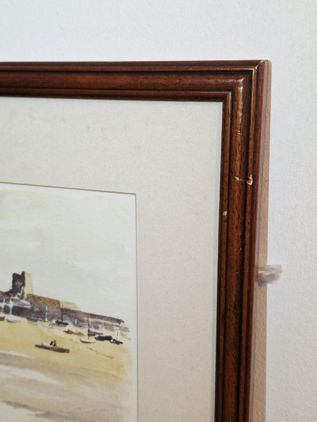 Harbour Boats at Low Tide — Signed Original Watercolour – photo 5