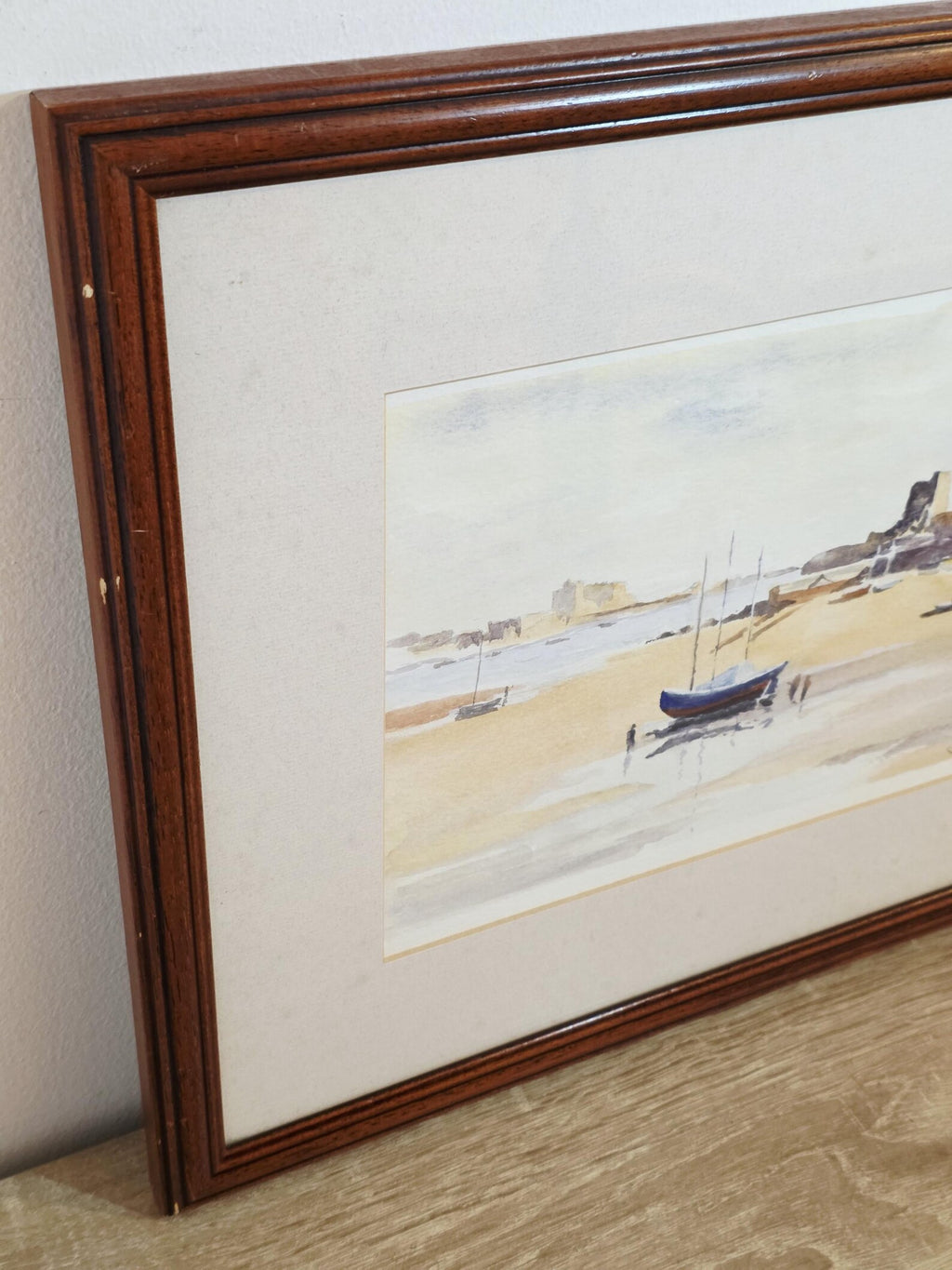 Harbour Boats at Low Tide — Signed Original Watercolour – photo 6