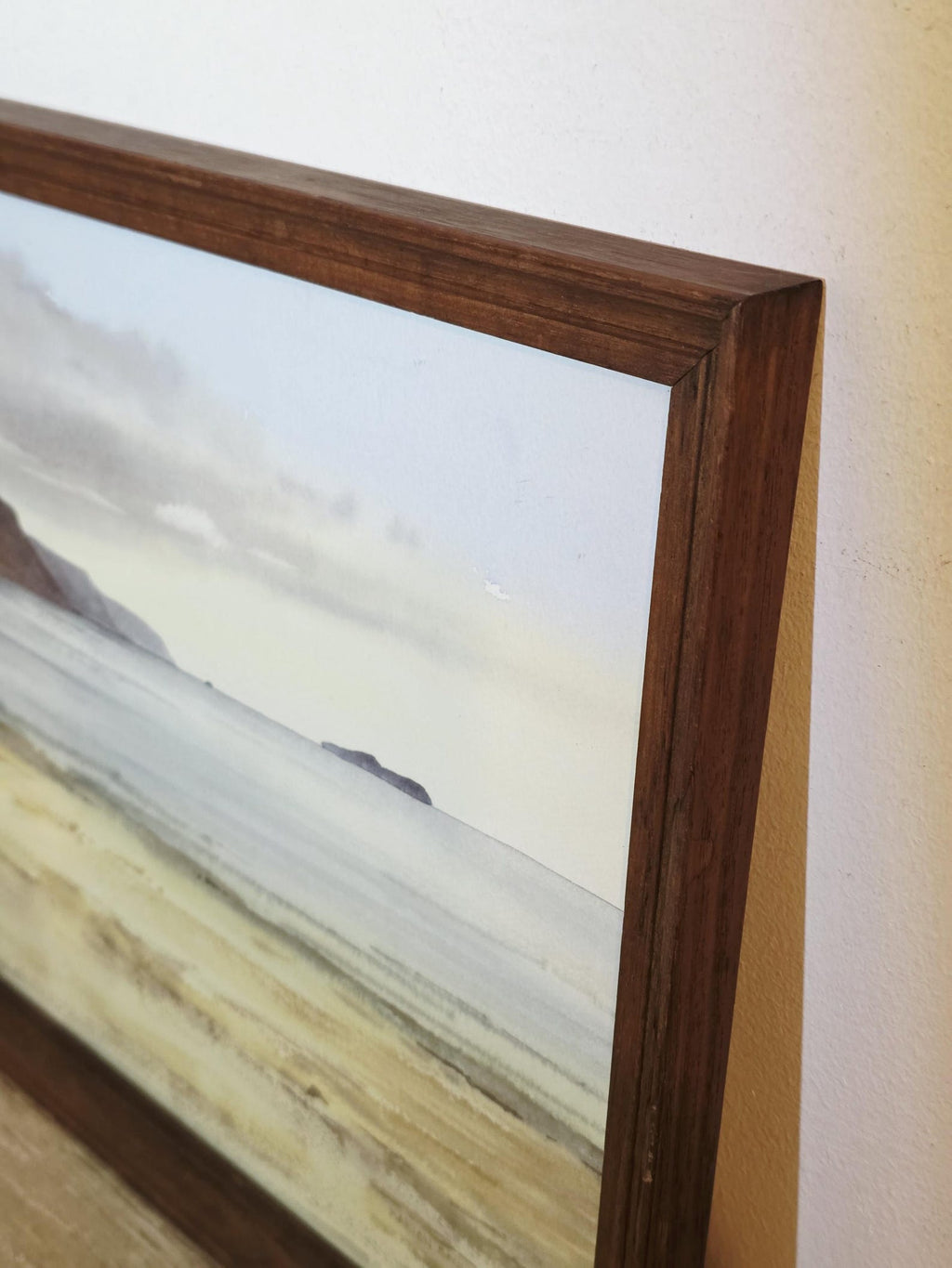 Sandy Beach & Rocky Headlands — Original Watercolour by Marion Saul – photo 4