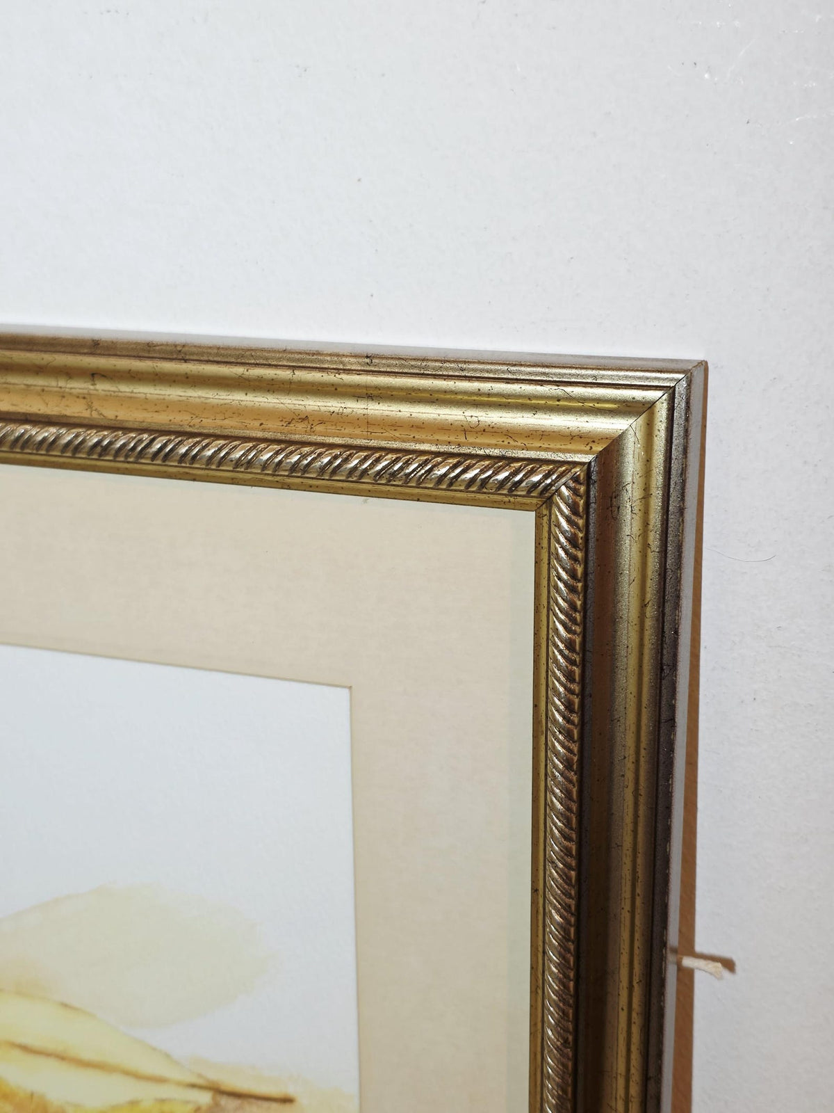 Golden Pear Still Life — Original Vintage Watercolour – photo 3