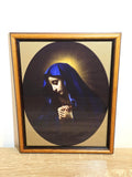 Praying Virgin Mary — Devotional Print in a Vintage Wooden Frame – photo 1