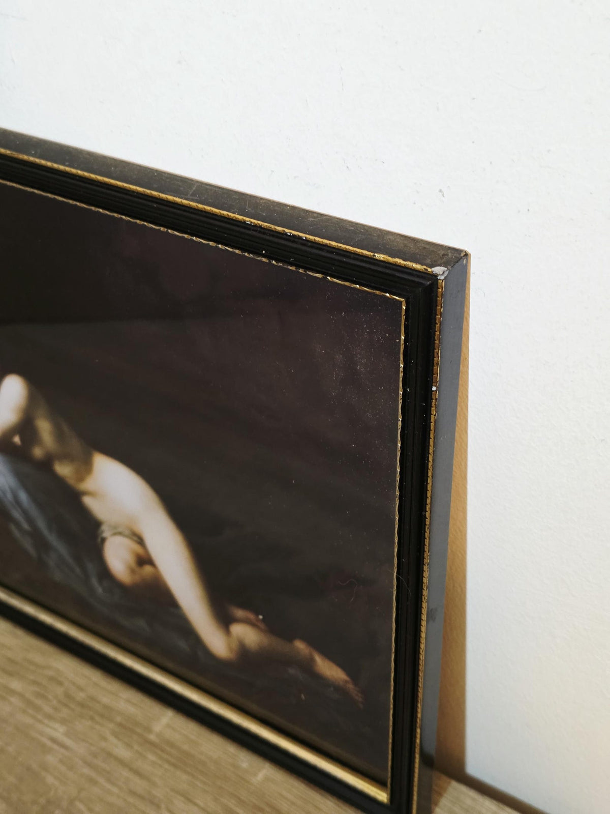 Reclining Nude with an Open Book — Classical Framed Art Print – photo 3