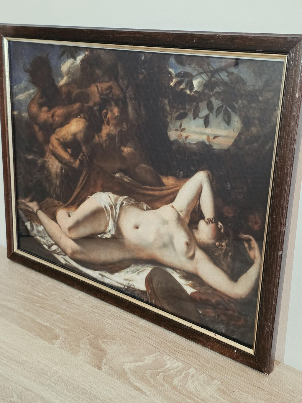 Satyrs & Sleeping Woman — Classical Nude Framed Art Print – photo 2
