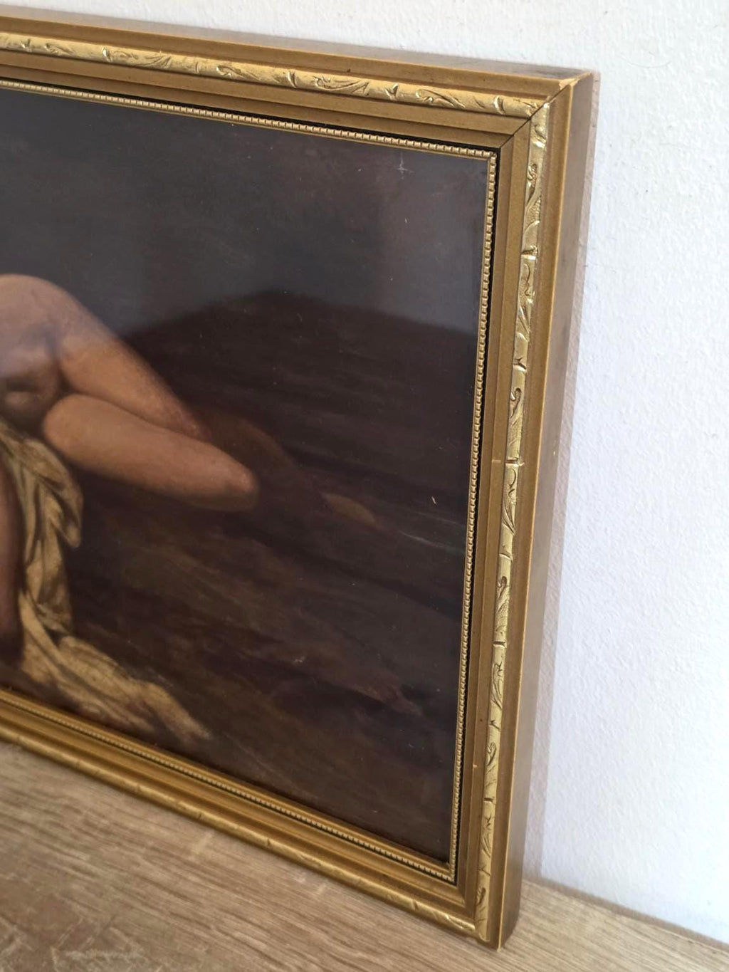 Reclining Nude in Shadow — Classical Art Print in an Ornate Gold Frame — photo 3