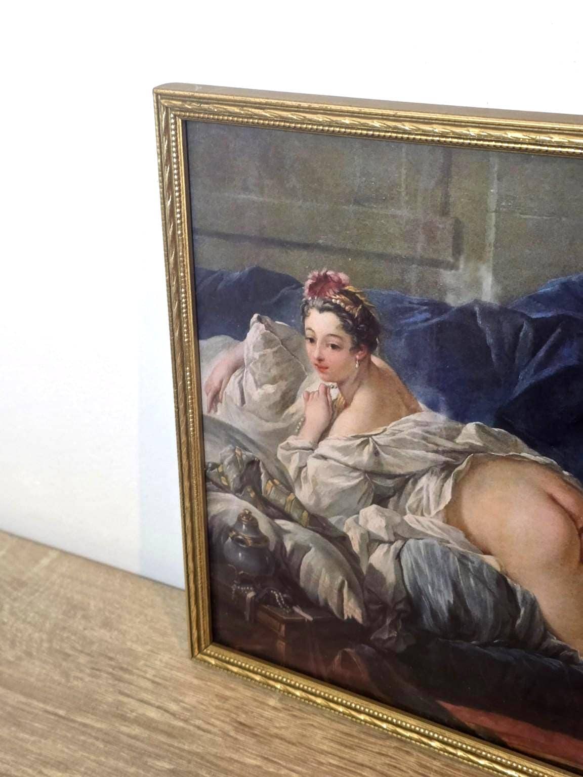 The Brunette Odalisque by François Boucher — Art Print in a Gold Frame — photo 3