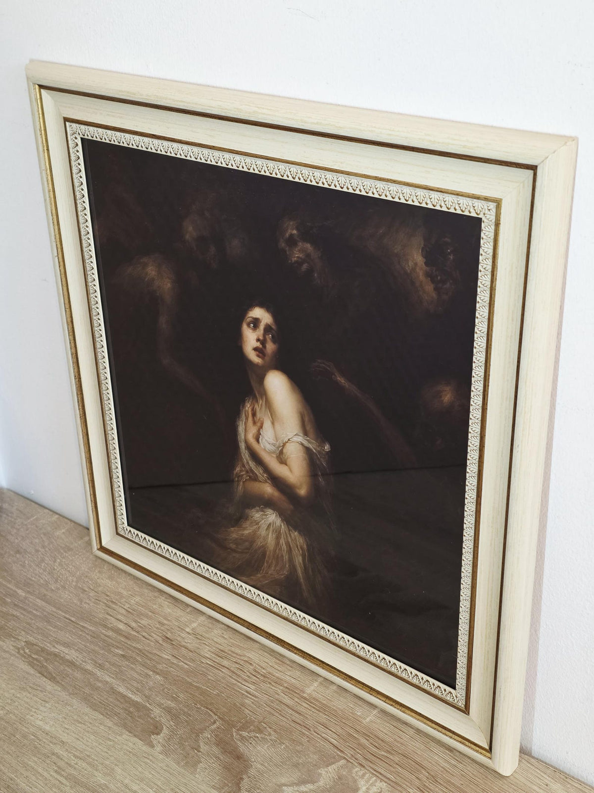 Woman & Demons — Gothic Framed Art Print – photo 2