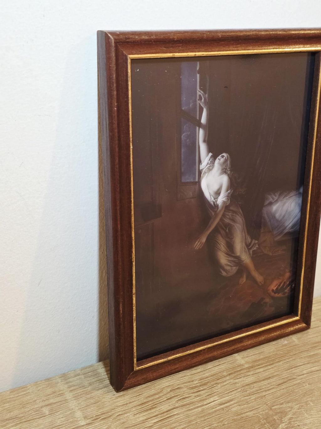 Woman at an Open Window — Gothic Romantic Framed Art Print – photo 3