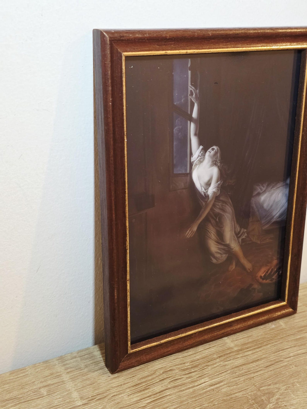 Woman at an Open Window — Gothic Romantic Framed Art Print – photo 3