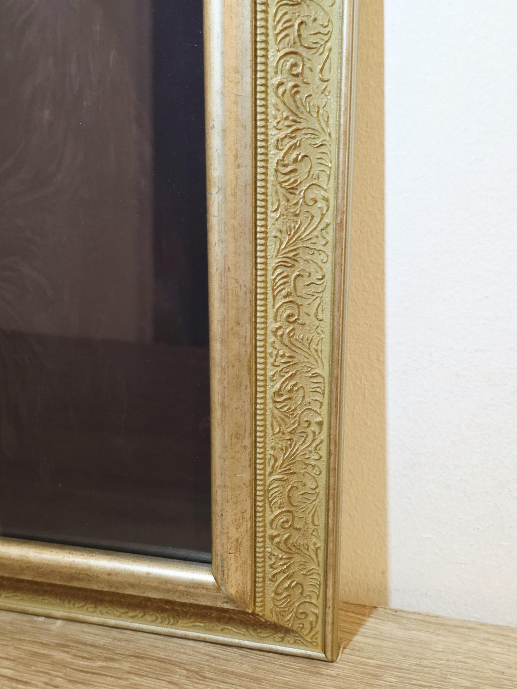 Woman & Horned Demon — Gothic Art Print in an Ornate Gold Frame – photo 5