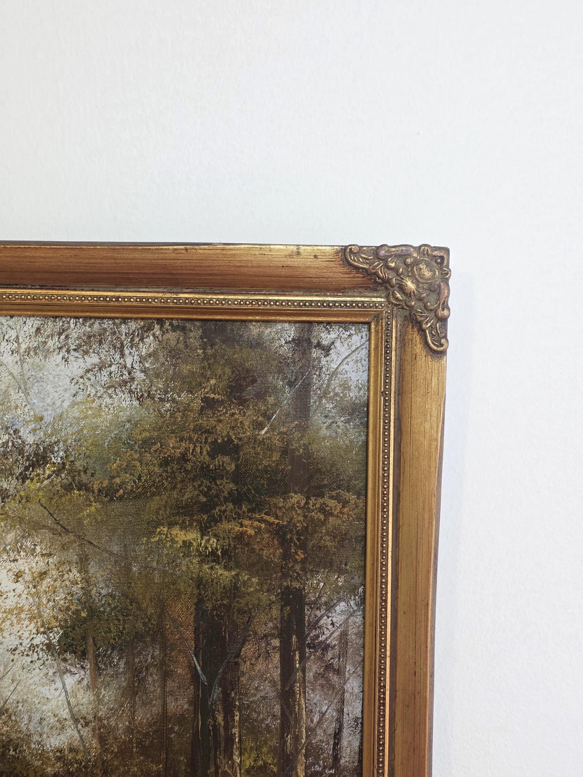 Woodland Track & Figure — Original Vintage Oil Painting – photo 7