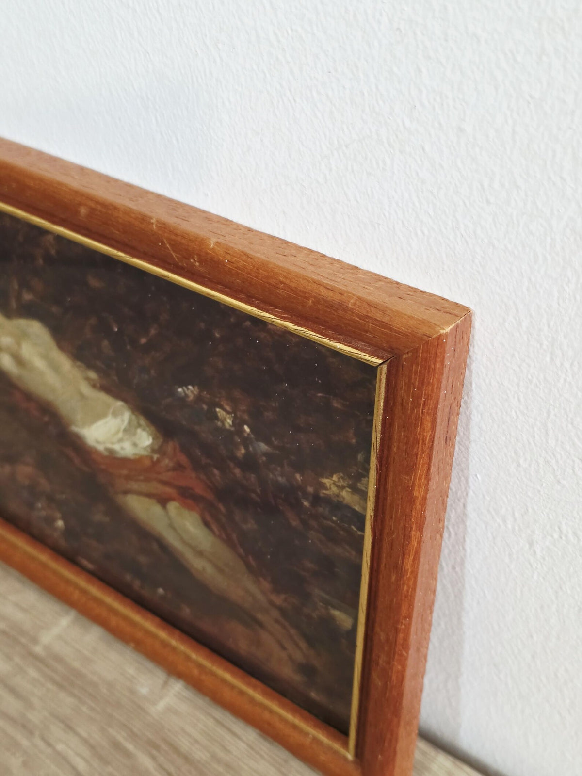 Reclining Nude in Woodland — Art Print in a Vintage Wooden Frame – photo 3